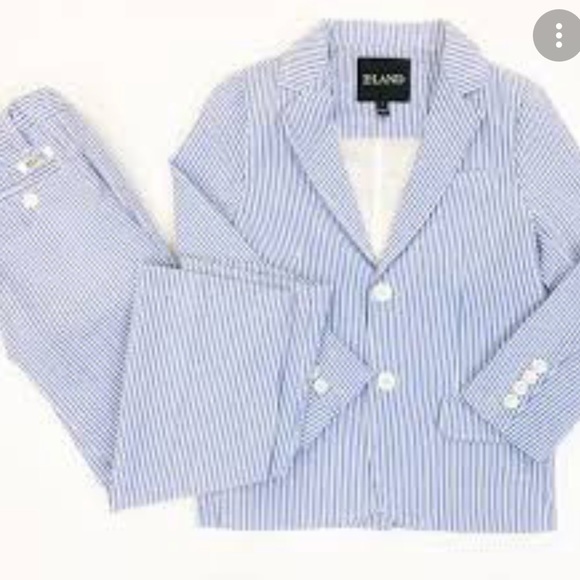 Other - E-Land Boys SeersuckerStriped Blazer And Pants